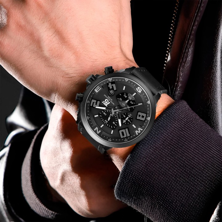 Reloj G-force H3801g Cronografo Funcional Cuero + Estuche