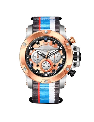 Reloj G-force H4053g Cronografo Funcional Nylon + Estuche
