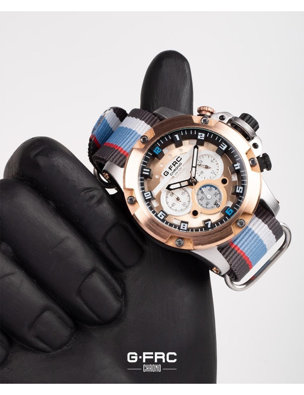 Reloj G-force H4053g Cronografo Funcional Nylon + Estuche