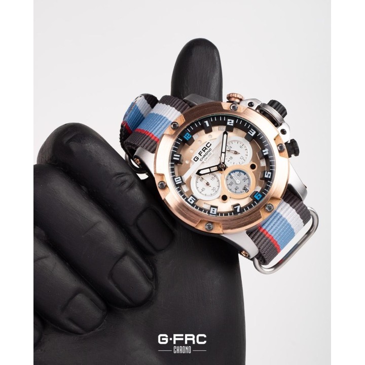 Reloj G-force H4053g Cronografo Funcional Nylon + Estuche
