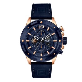 Reloj G-force H3639g Cronografo Funcional Cuero + Estuche