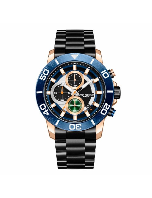 Reloj G-force H3831g Cronografo Funcional Acero + Estuche