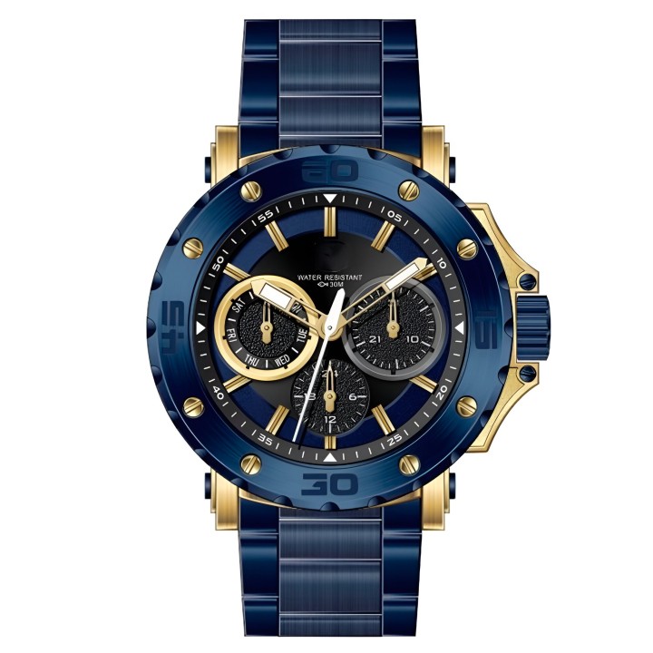 Reloj G-force H3909l Cronografo Funcional Acero + Estuche