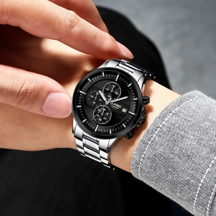 Reloj G-force H3451g Cronografo Funcional Acero + Estuche