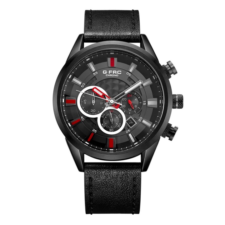 Reloj G-force H3832g Cronografo Funcional Cuero + Estuche