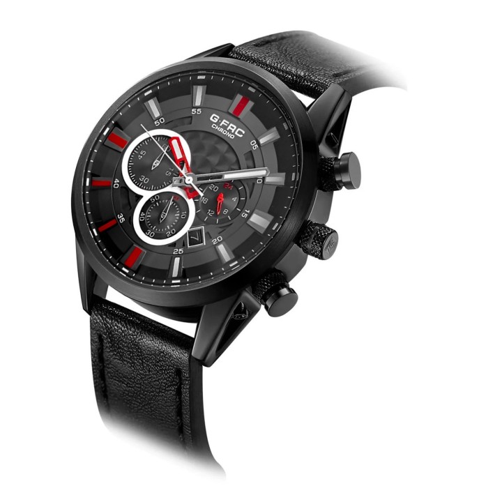 Reloj G-force H3832g Cronografo Funcional Cuero + Estuche