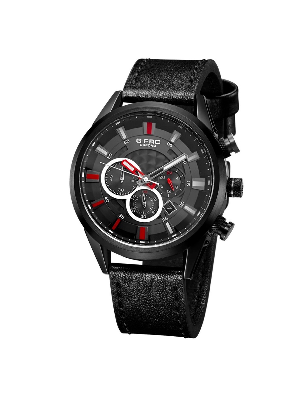 Reloj G-force H3832g Cronografo Funcional Cuero + Estuche