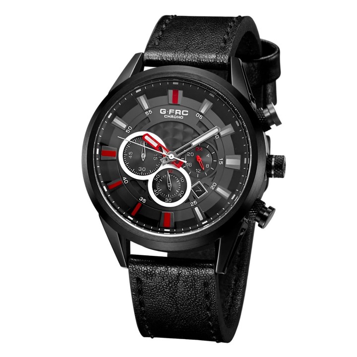 Reloj G-force H3832g Cronografo Funcional Cuero + Estuche