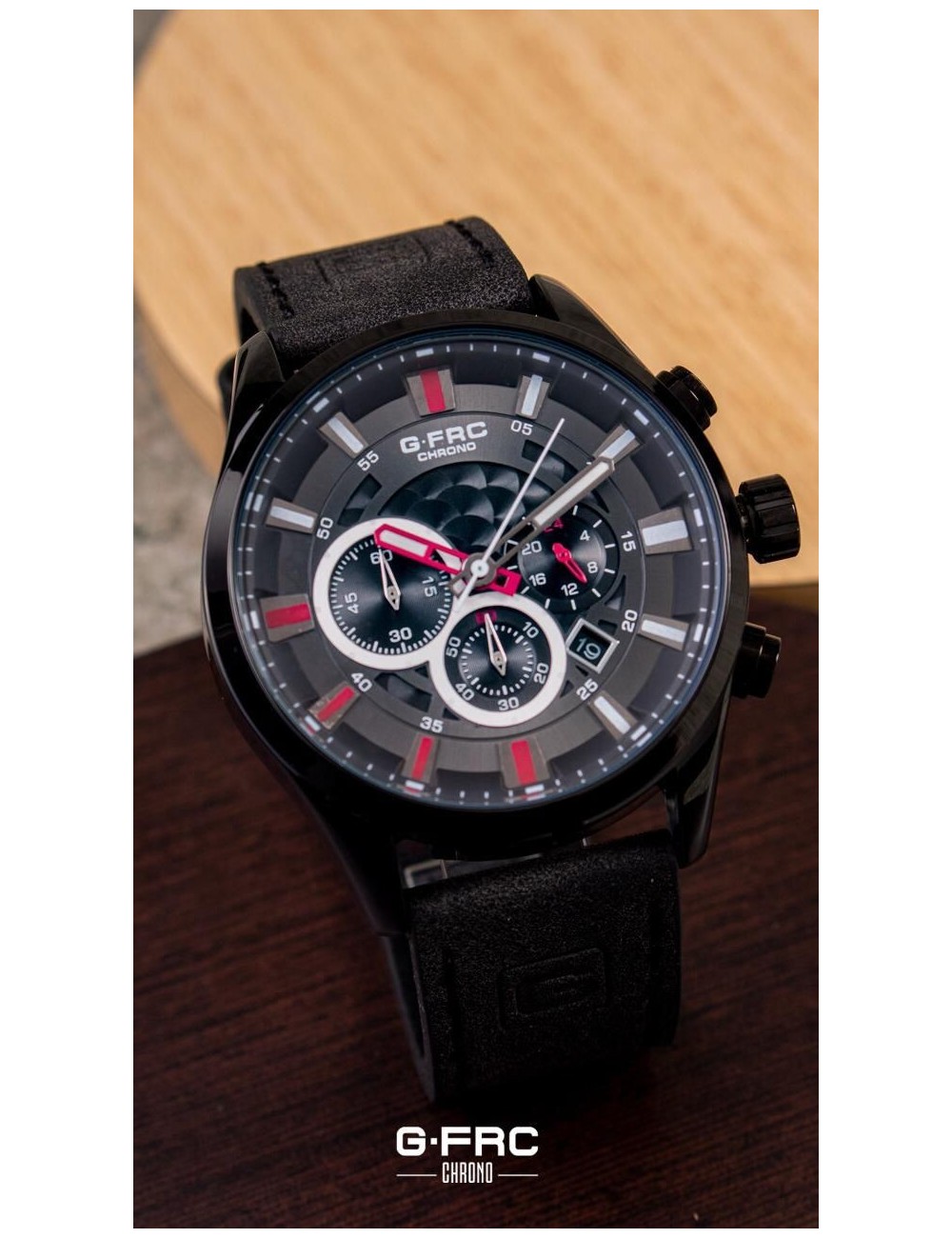 Reloj G-force H3832g Cronografo Funcional Cuero + Estuche