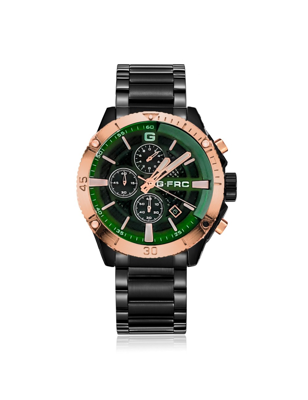 Reloj G-force H3840g Cronografo Funcional Acero + Estuche