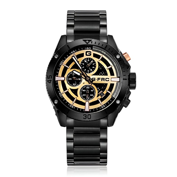 Reloj G-force H3840g Cronografo Funcional Acero + Estuche