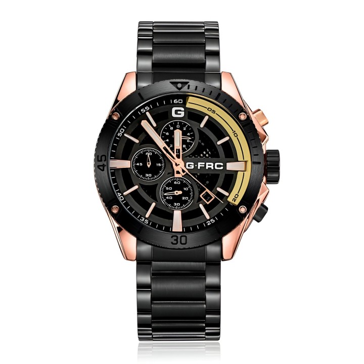 Reloj G-force H3840g Cronografo Funcional Acero + Estuche
