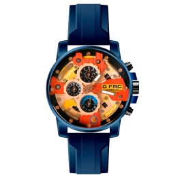 Reloj G-force H3788g Cronografo Funcional Goma + Estuche