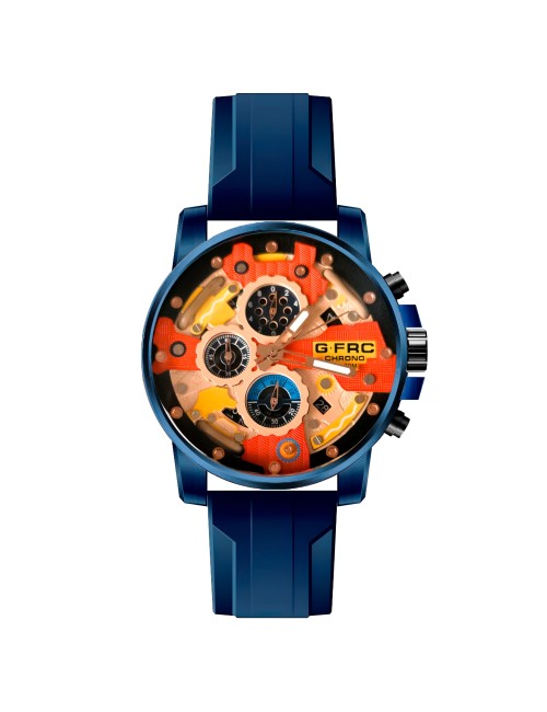 Reloj G-force H3788g Cronografo Funcional Goma + Estuche