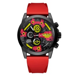 Reloj G-force H3788g Cronografo Funcional Goma + Estuche