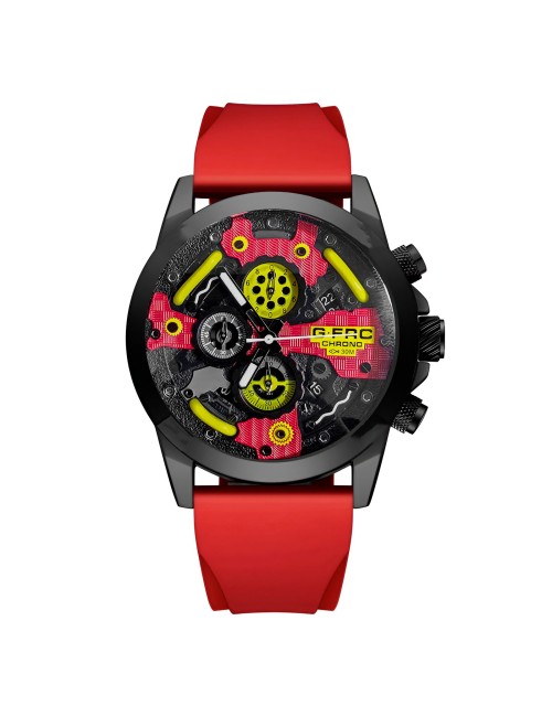 Reloj G-force H3788g Cronografo Funcional Goma + Estuche