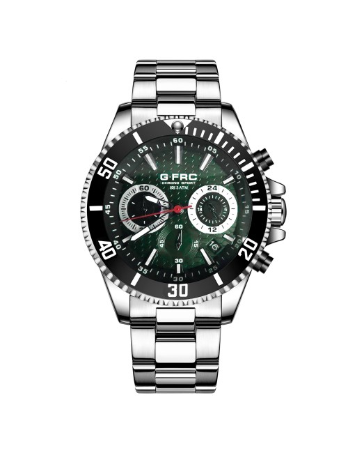 Reloj G-force H4232g Cronografo Funcional Acero + Estuche