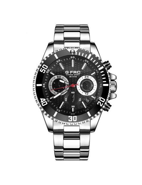 Reloj G-force H4232g Cronografo Funcional Acero + Estuche