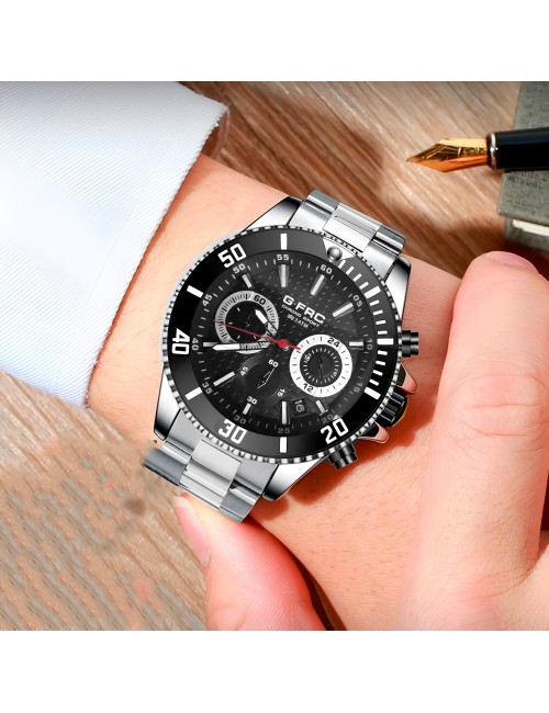 Reloj G-force H4232g Cronografo Funcional Acero + Estuche