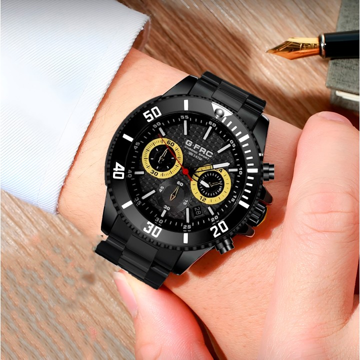 Reloj G-force H4232g Cronografo Funcional Acero + Estuche