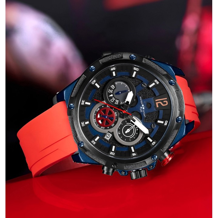 Reloj G-force H3907g Cronografo Funcional Goma + Estuche