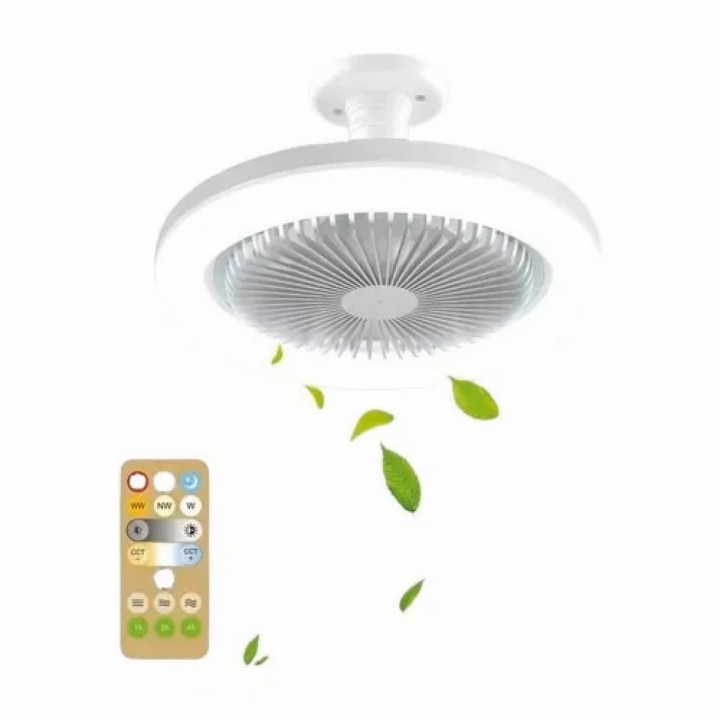 Bombillo - Ventilador De Techo De 3 Velocidades Con Control
