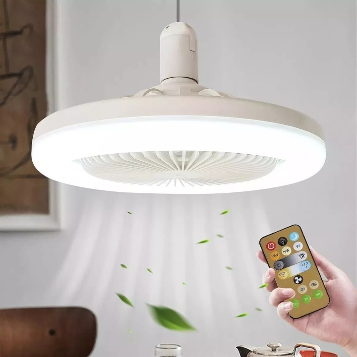 Bombillo - Ventilador De Techo De 3 Velocidades Con Control
