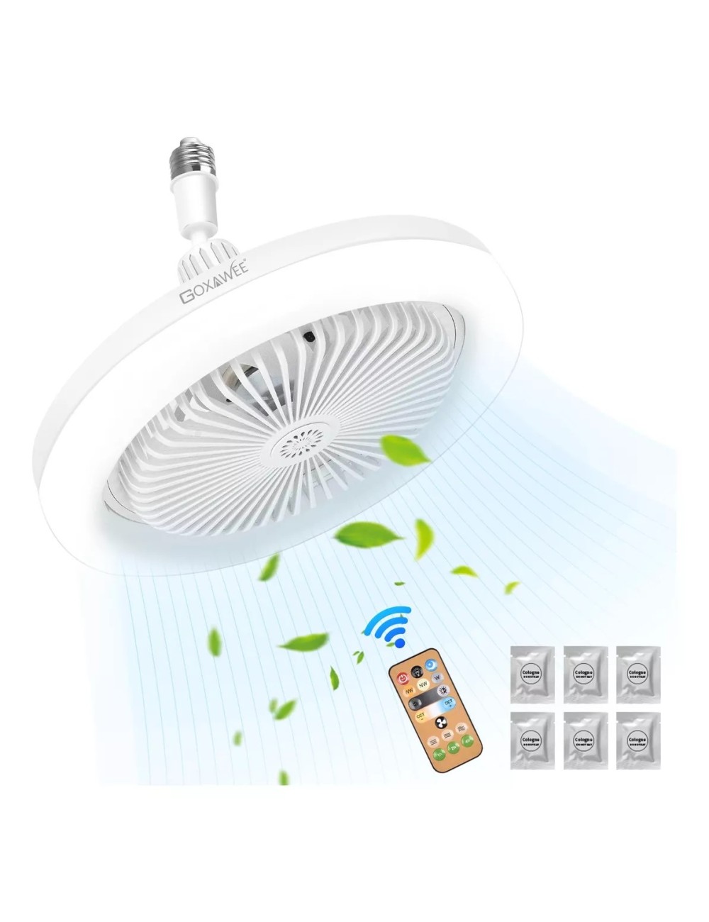 Bombillo - Ventilador De Techo De 3 Velocidades Con Control