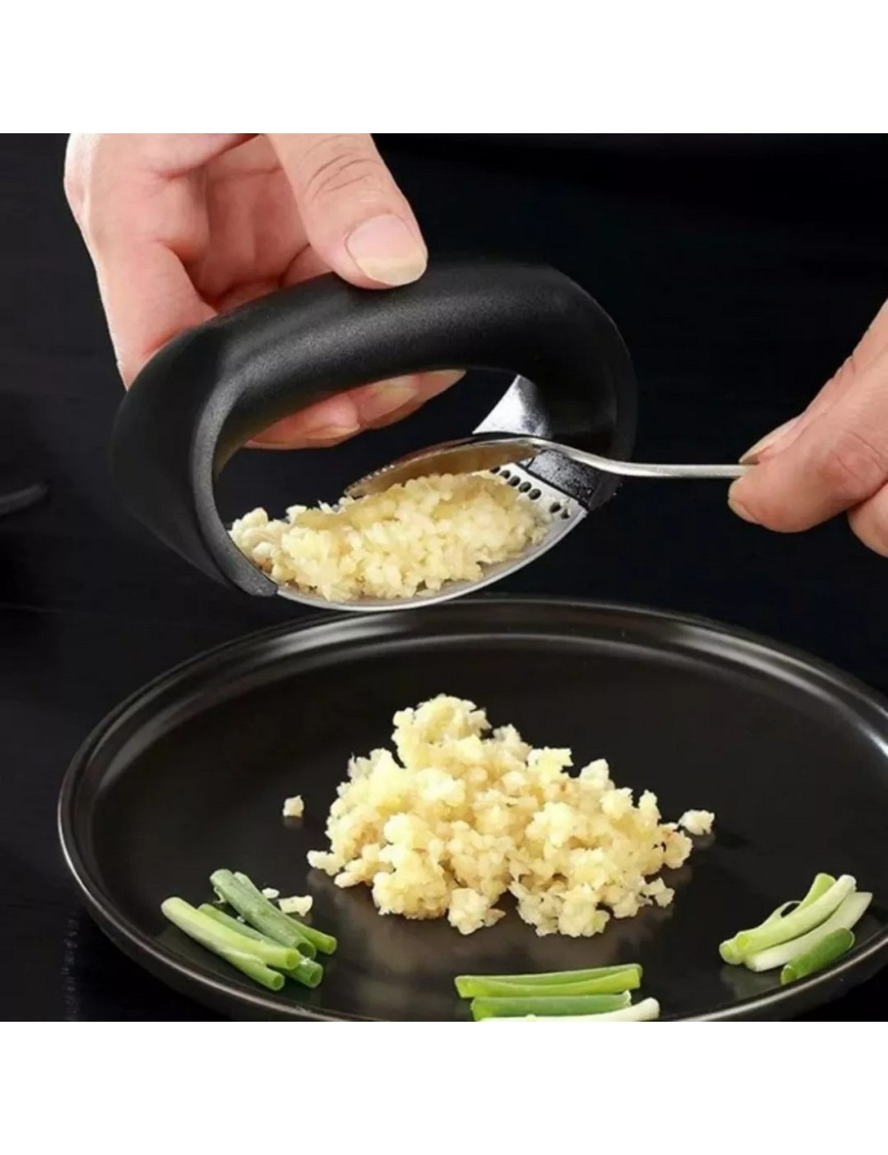 Prensador Machacador Triturador Ajos Cocina Acero Inoxidable