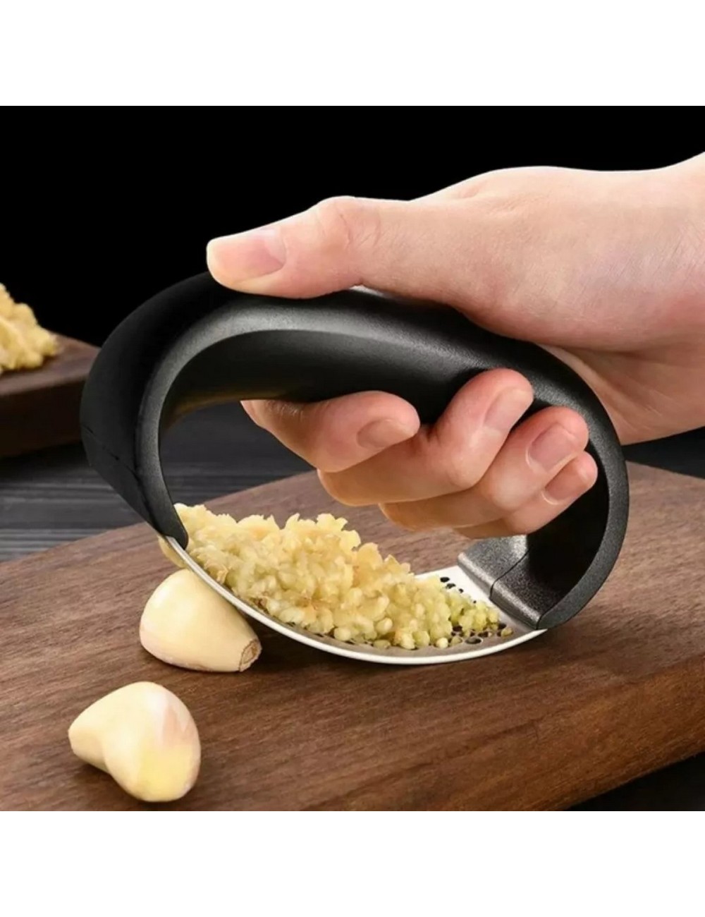 Prensador Machacador Triturador Ajos Cocina Acero Inoxidable