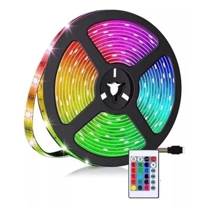 Cinta Led Rgb Bluetooth Luces Tv Hogar 10mts Luz Color Rgb
