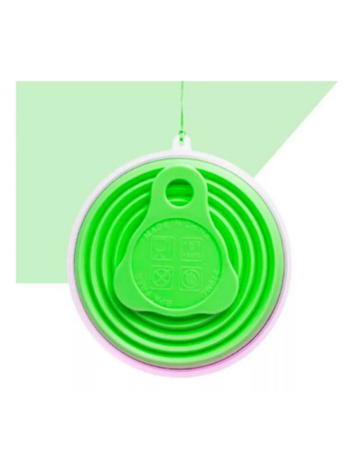 Vaso Portátil De Silicona Plegable Re Utilizable Retráctil