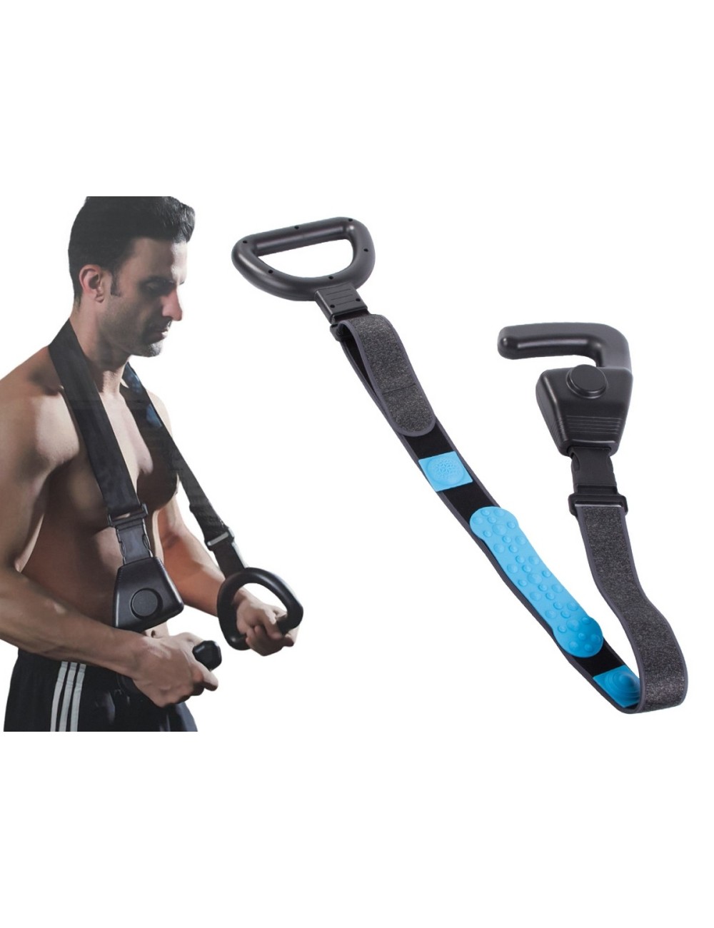 Masajeador Muscular 6 Cabezales Banda Recargable