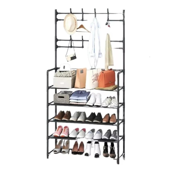 Estante Perchero Organizador Zapatera Multiusos 5 Niveles