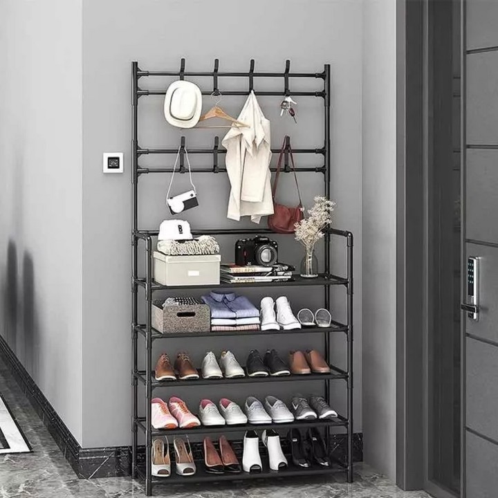 Estante Perchero Organizador Zapatera Multiusos 5 Niveles