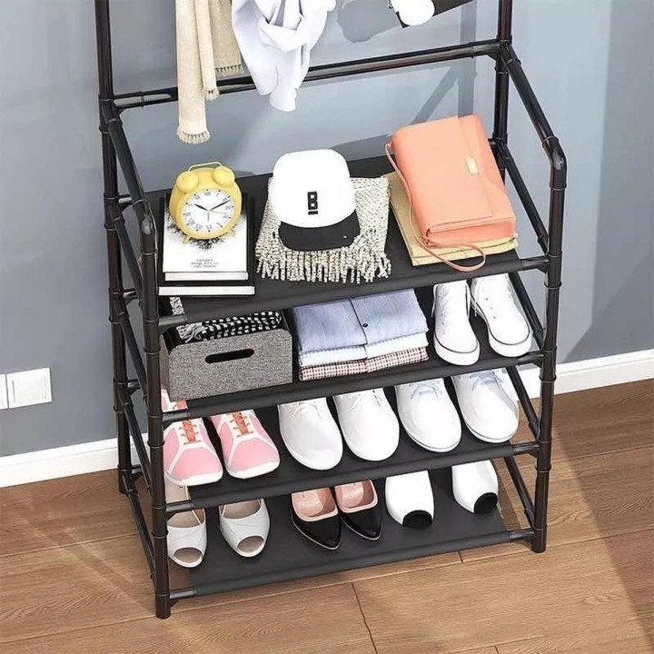 Estante Perchero Organizador Zapatera Multiusos 5 Niveles