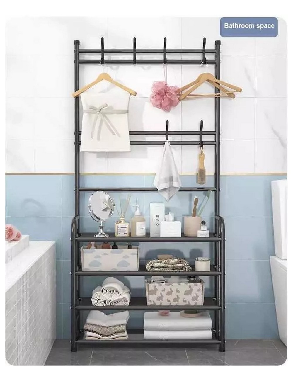 Estante Perchero Organizador Zapatera Multiusos 5 Niveles