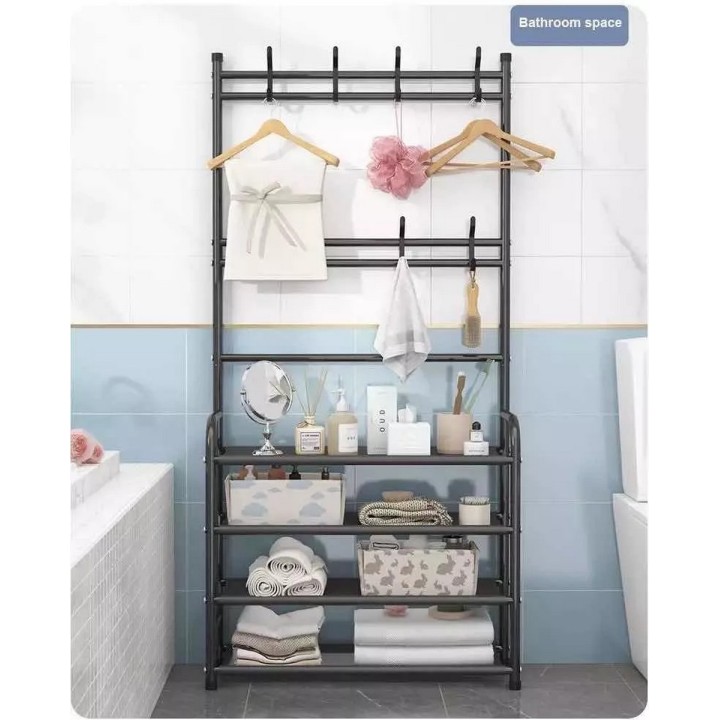 Estante Perchero Organizador Zapatera Multiusos 5 Niveles