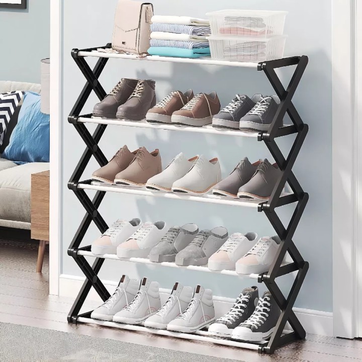 Organizadores De Zapatos Premium Moderno 5 Estantes 10 Pares