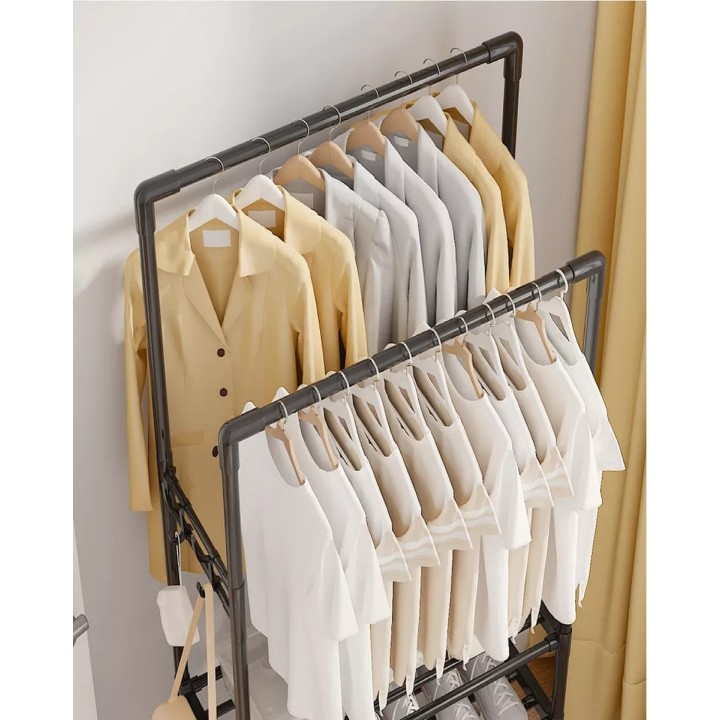 Perchero 4 Niveles Premium Organizador Ropa Closet Con Rueda