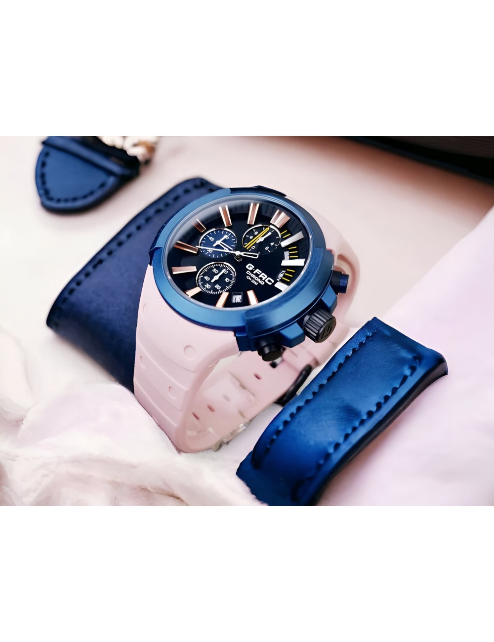 Reloj G-force H3993g Cronografo Funcional Goma + Estuche