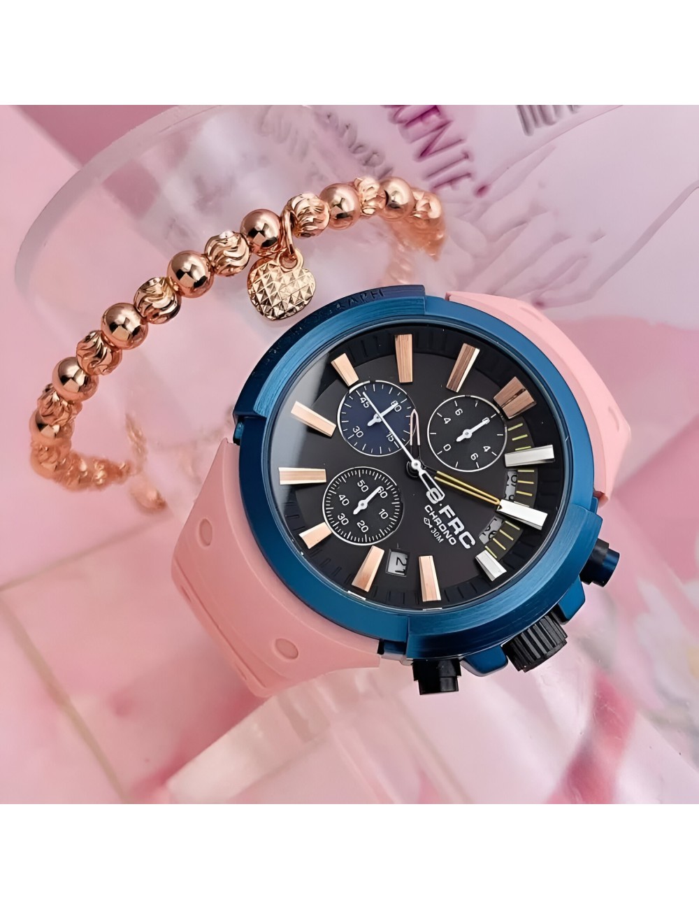 Reloj G-force H3993g Cronografo Funcional Goma + Estuche