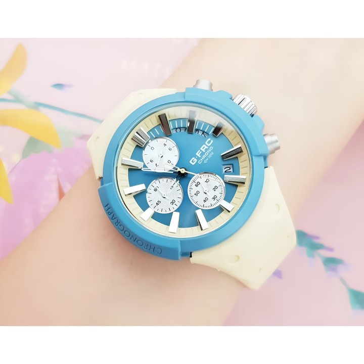 Reloj G-force H3993g Cronografo Funcional Goma + Estuche