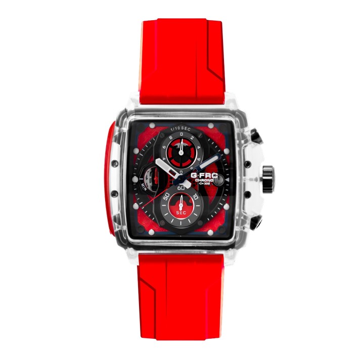 Reloj G-force H4113g Cronografo Funcional Goma + Estuche