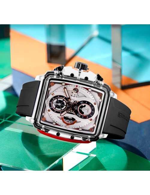 Reloj G-force H4113g Cronografo Funcional Goma + Estuche