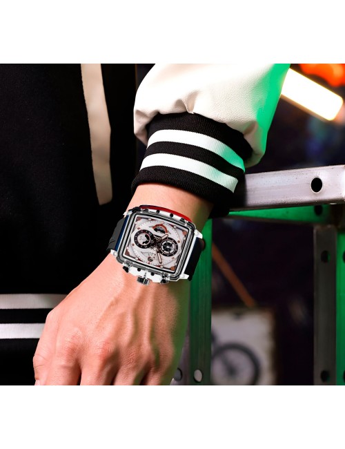 Reloj G-force H4113g Cronografo Funcional Goma + Estuche