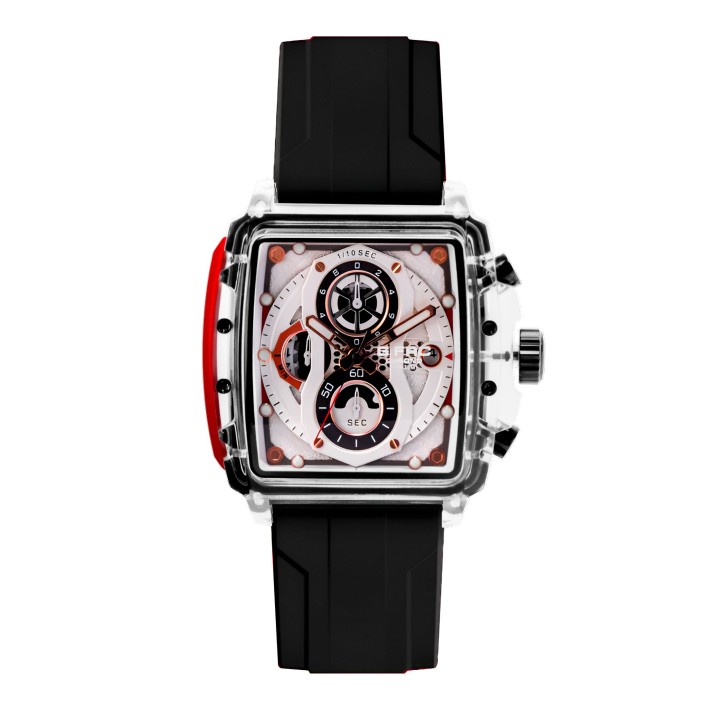 Reloj G-force H4113g Cronografo Funcional Goma + Estuche