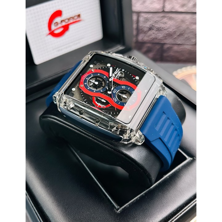 Reloj G-force H4113g Cronografo Funcional Goma + Estuche