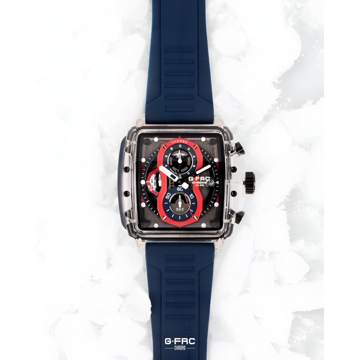 Reloj G-force H4113g Cronografo Funcional Goma + Estuche