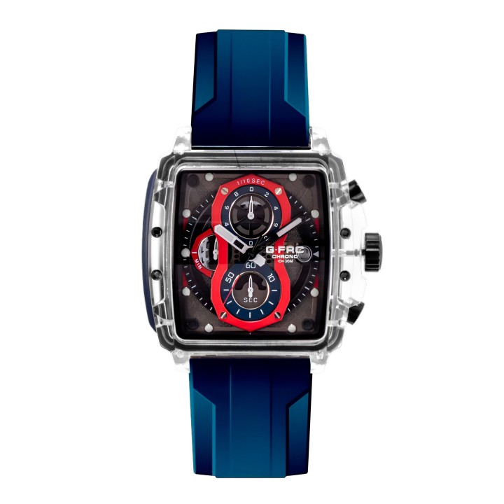 Reloj G-force H4113g Cronografo Funcional Goma + Estuche